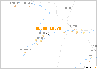 map of Koldān-e ‘Olyā
