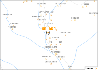 map of Koldān