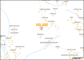 map of Koldān