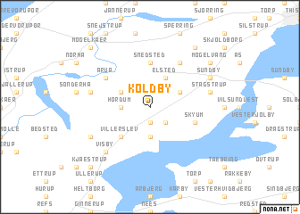 map of Koldby