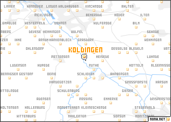 map of Koldingen
