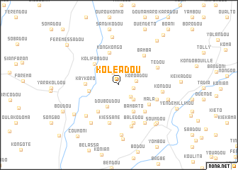 map of Koléadou