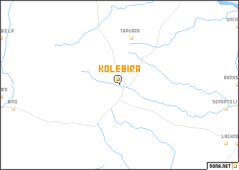 map of Kolebīra