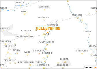 map of Kolebyakino