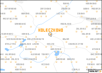 map of Koleczkowo