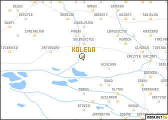 map of Kolęda