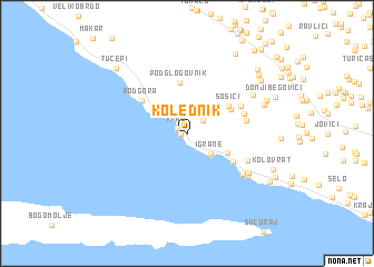 map of Kolednik