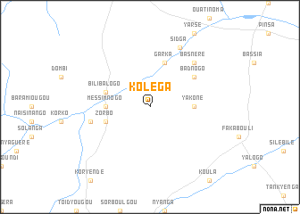 map of Koléga