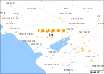 map of Koleh Bahrām