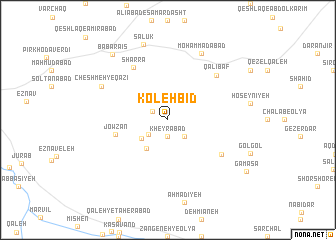 map of Koleh Bīd