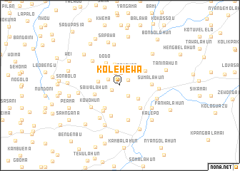 map of Kolehewa