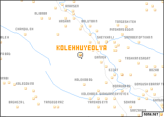 map of Koleh Hū-ye ‘Olyā