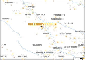 map of Koleh Hū-ye Soflá