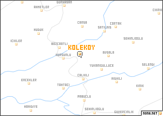 map of Köleköy