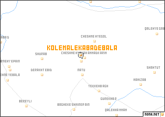 map of Kol-e Malekābād-e Bālā