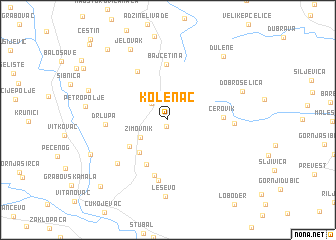 map of Kolenac