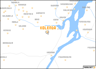map of Kolènda