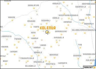 map of Kolènda