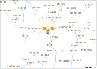 map of Kolènda