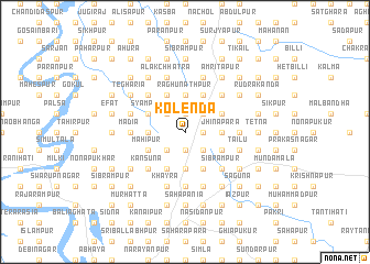 map of Kolenda