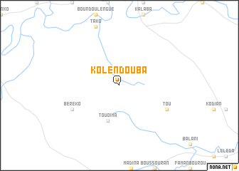 map of Kolendouba