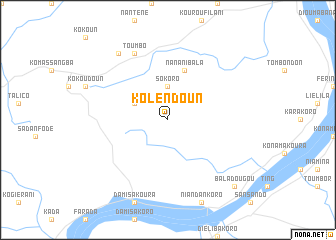 map of Kolendoun