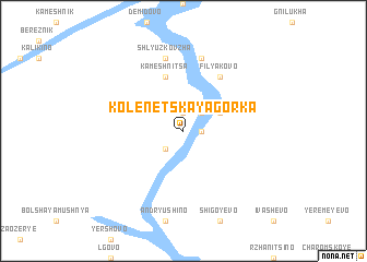 map of Kolenetskaya Gorka