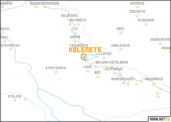 map of Kolenets