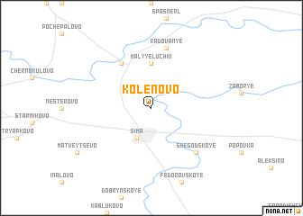 map of Kolenovo