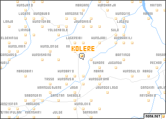 map of Kolere