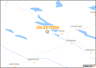 map of Kolerträsk