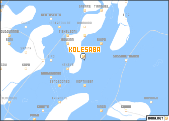 map of Kolé Saba