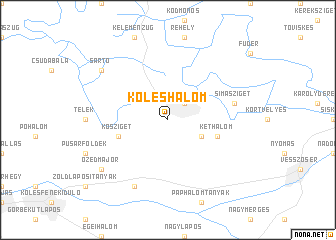 map of Köleshalom