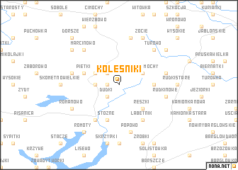 map of Koleśniki