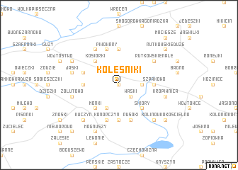 map of Koleśniki