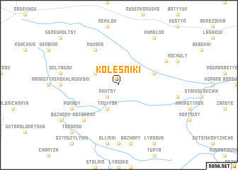 map of Kolesʼniki