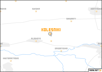 map of Kolesniki