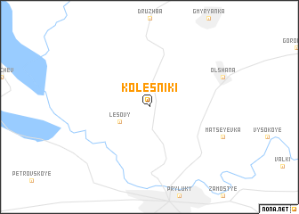 map of Kolesniki