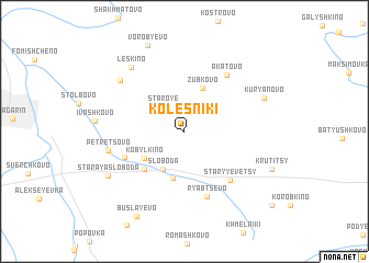 map of Kolesniki