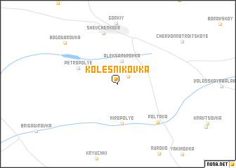 map of Kolesnikovka