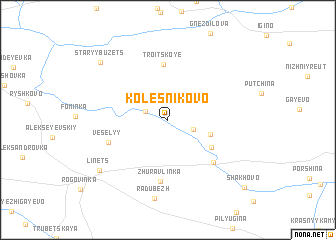 map of Kolesnikovo