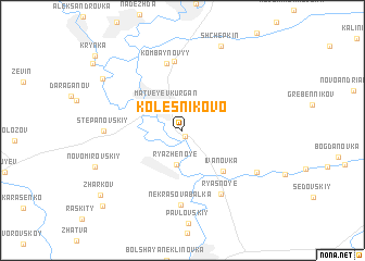 map of Kolesnikovo