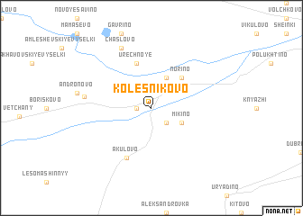 map of Kolesnikovo