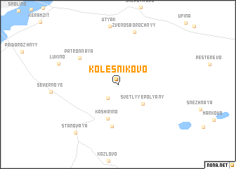 map of Kolesnikovo