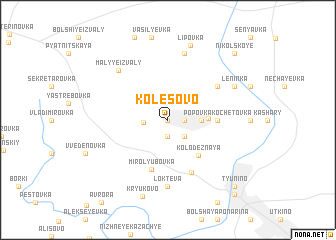 map of Kolësovo