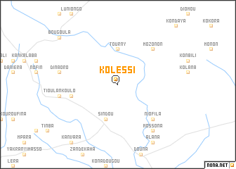 map of Kolessi