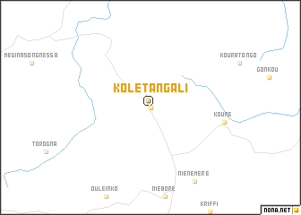 map of Kolé Tangali