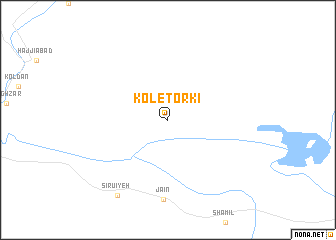 map of Kol-e Torkī
