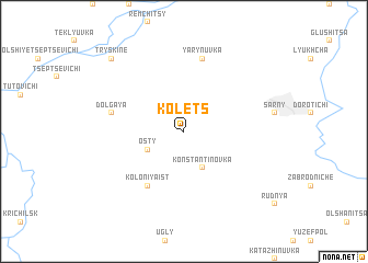 map of Kolets