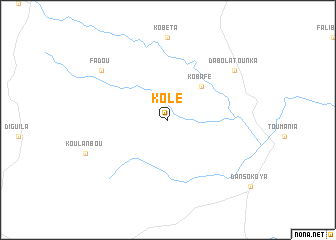 map of Kolé